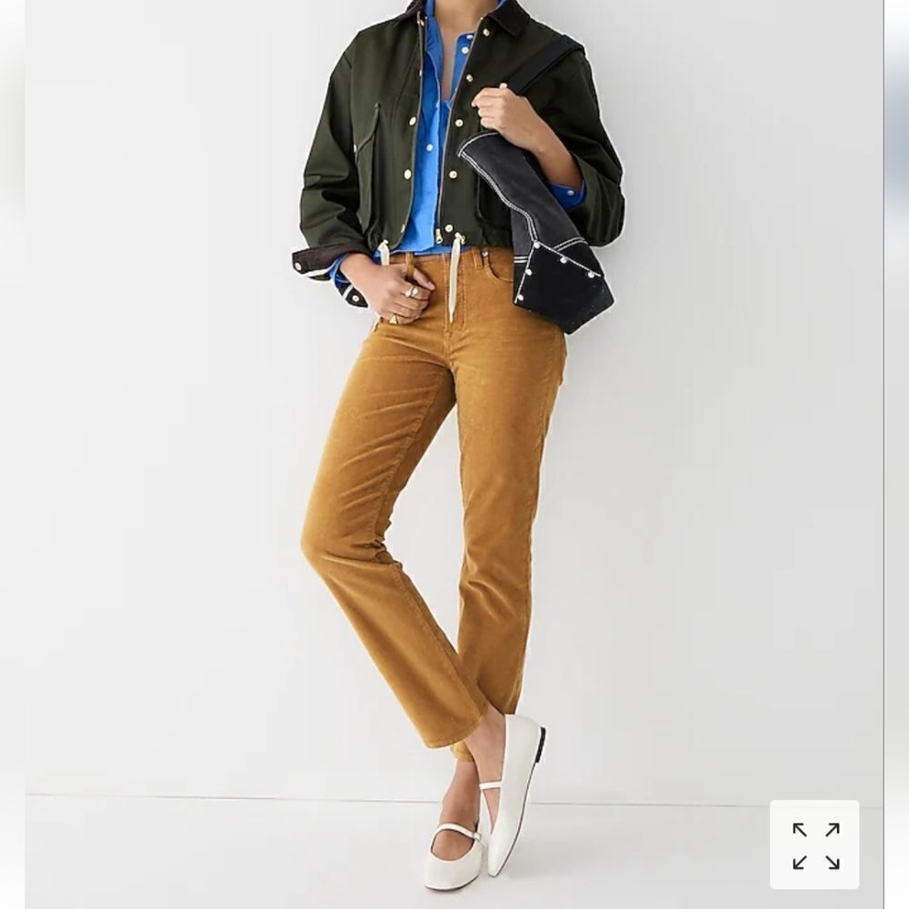 J. Crew Factory Tan Corduroy Straight Leg Pants